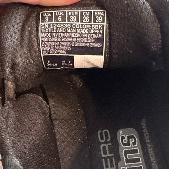 Skechers Go Walk Black Athletic Shoes - Picture 6 of 11